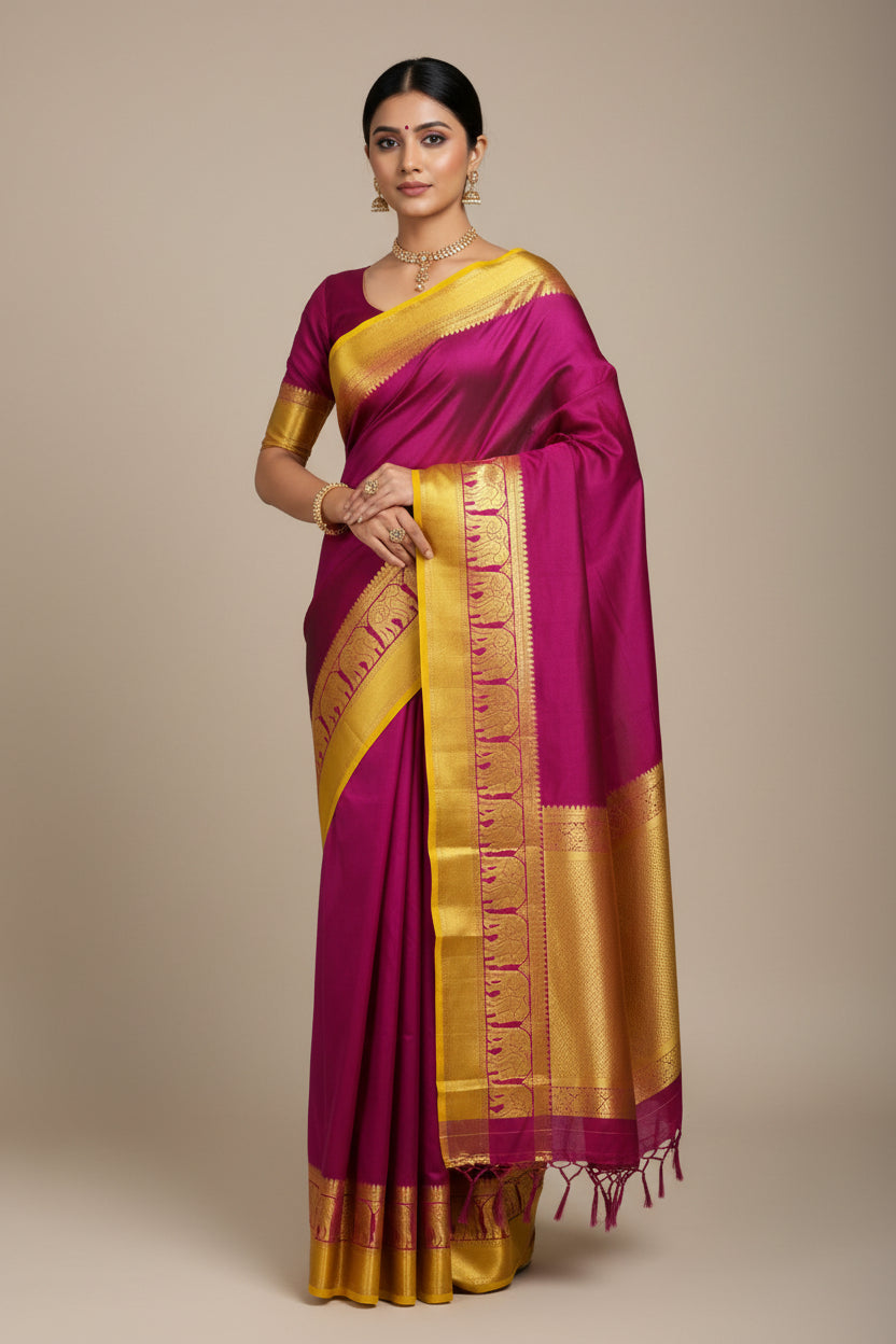 Pure Mysore Silk Saree.
