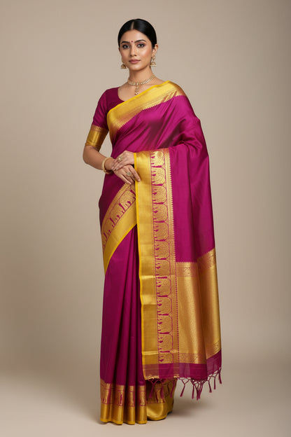 Pure Mysore Silk Saree.