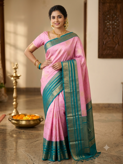 Kanchi Mix Silk Saree