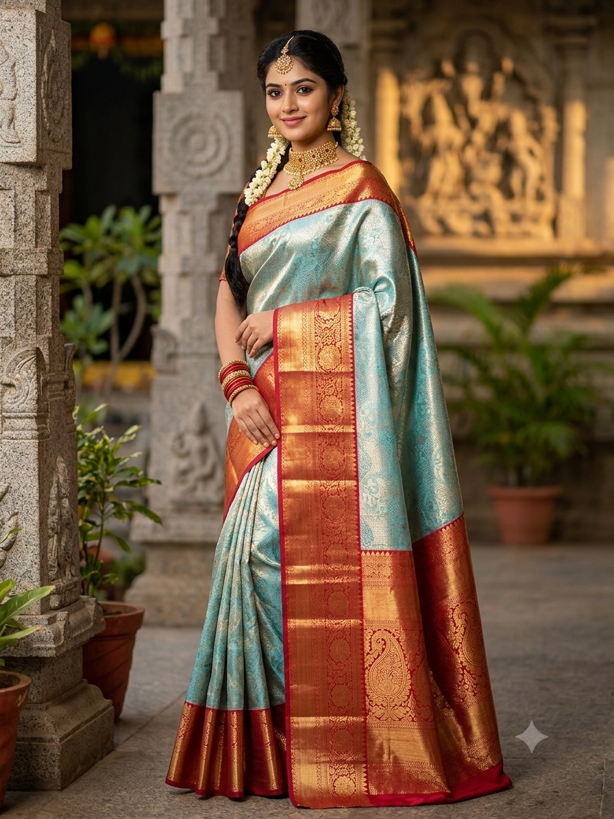 Pure Kanchipuram Silk Saree