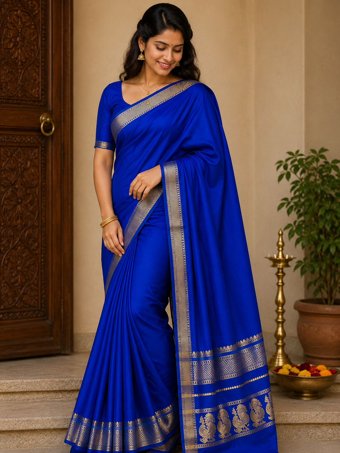 Pure Mysore Silk Saree.