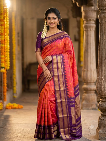 Kanchi Mix Silk Saree