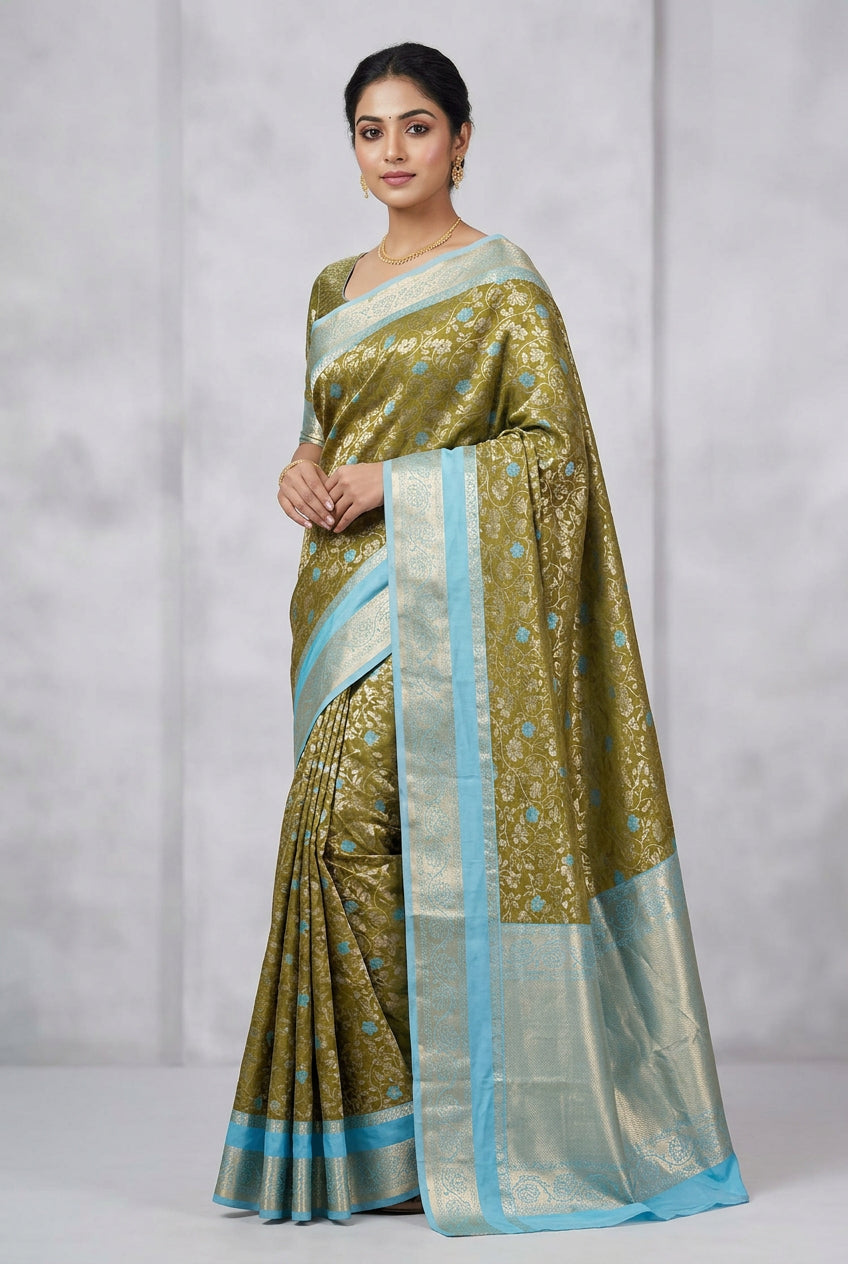 Kanchi Mix Silk Saree