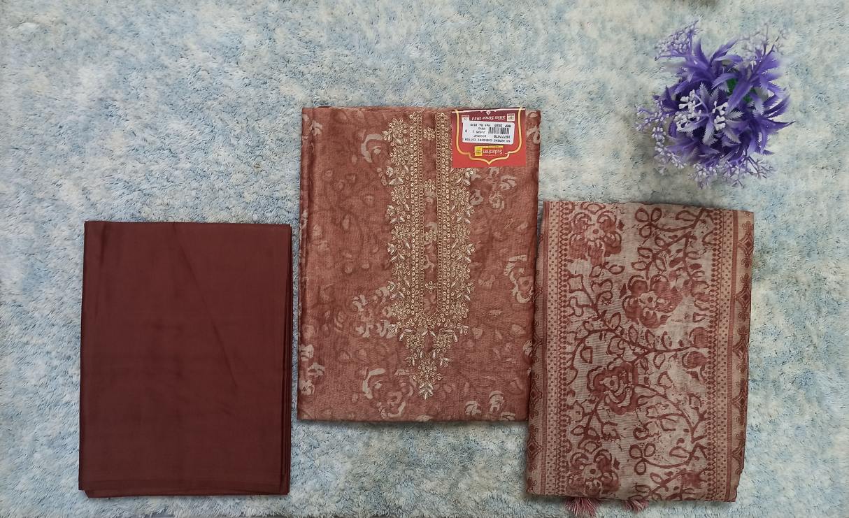 3 Piece Unstitched Salwar Kameez