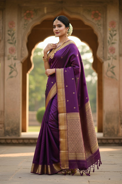 Pure Mysore Silk Saree ( 60 Grams )
