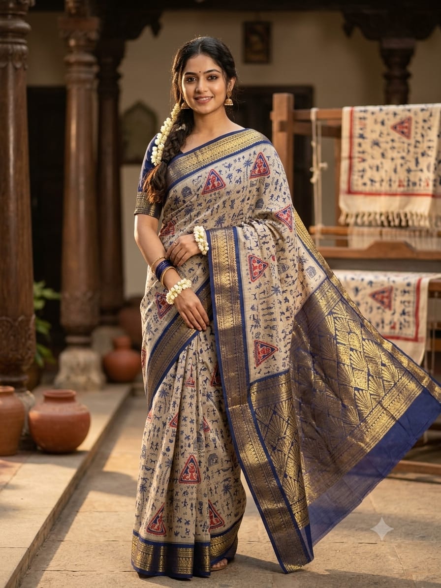 Pure Cotton Silk Saree