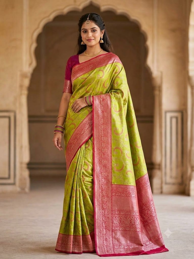 Kanchi Mix Silk Saree