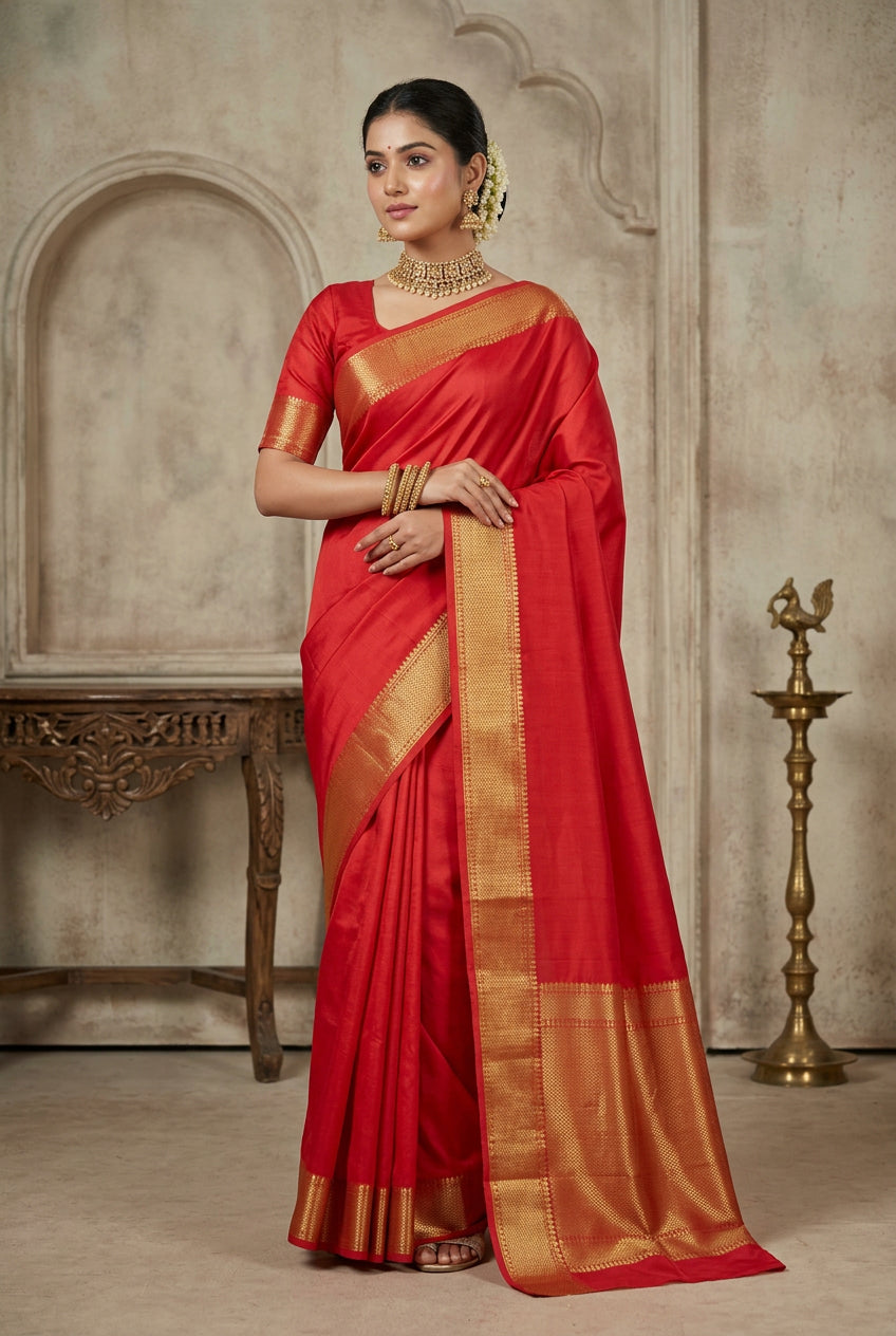 Pure Mysore Silk Saree.