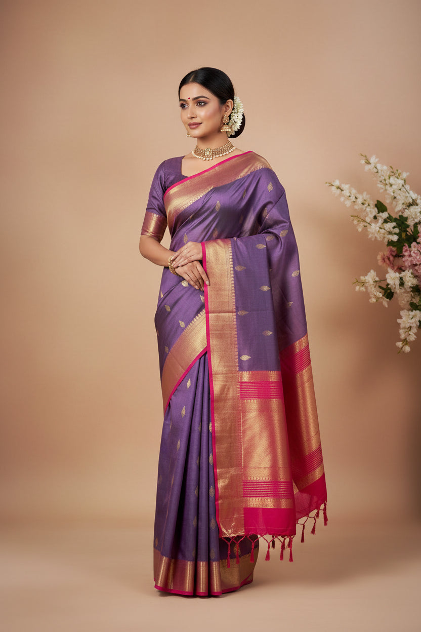 Kanchi Mix Silk Saree