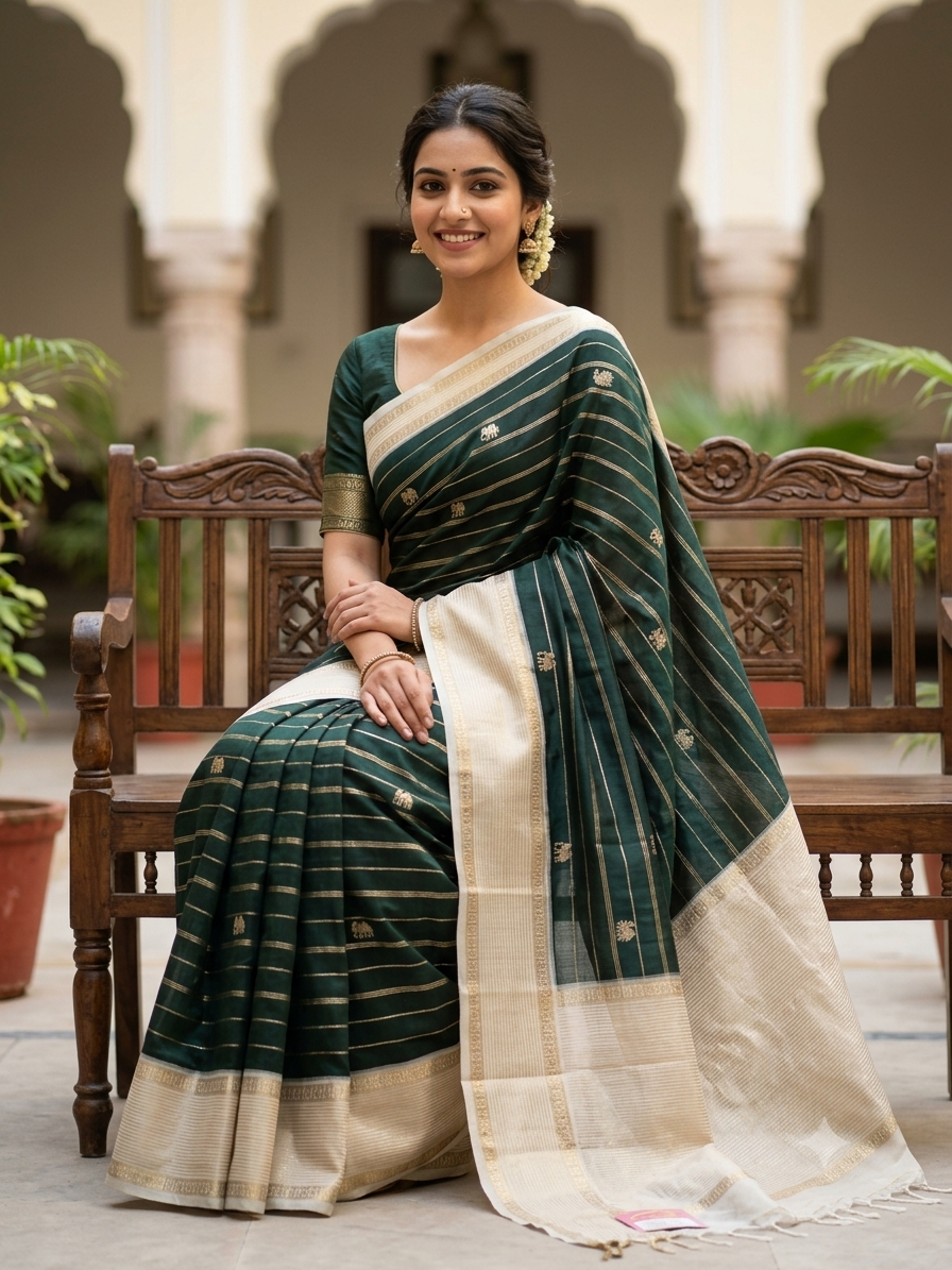 Kanchi Mix Silk Saree