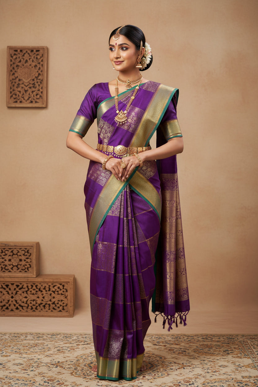 Pure Mysore Silk Saree.