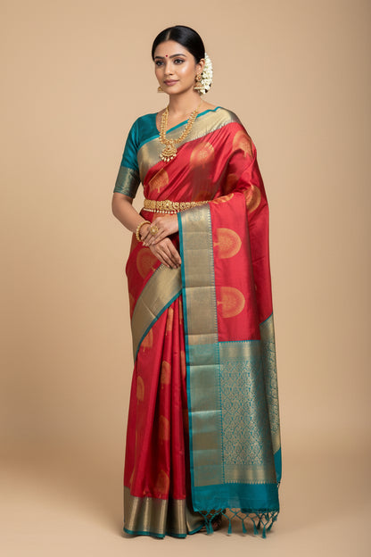 Kanchi Mix Silk Saree