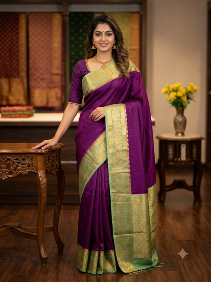 Pure Mysore Silk Saree.