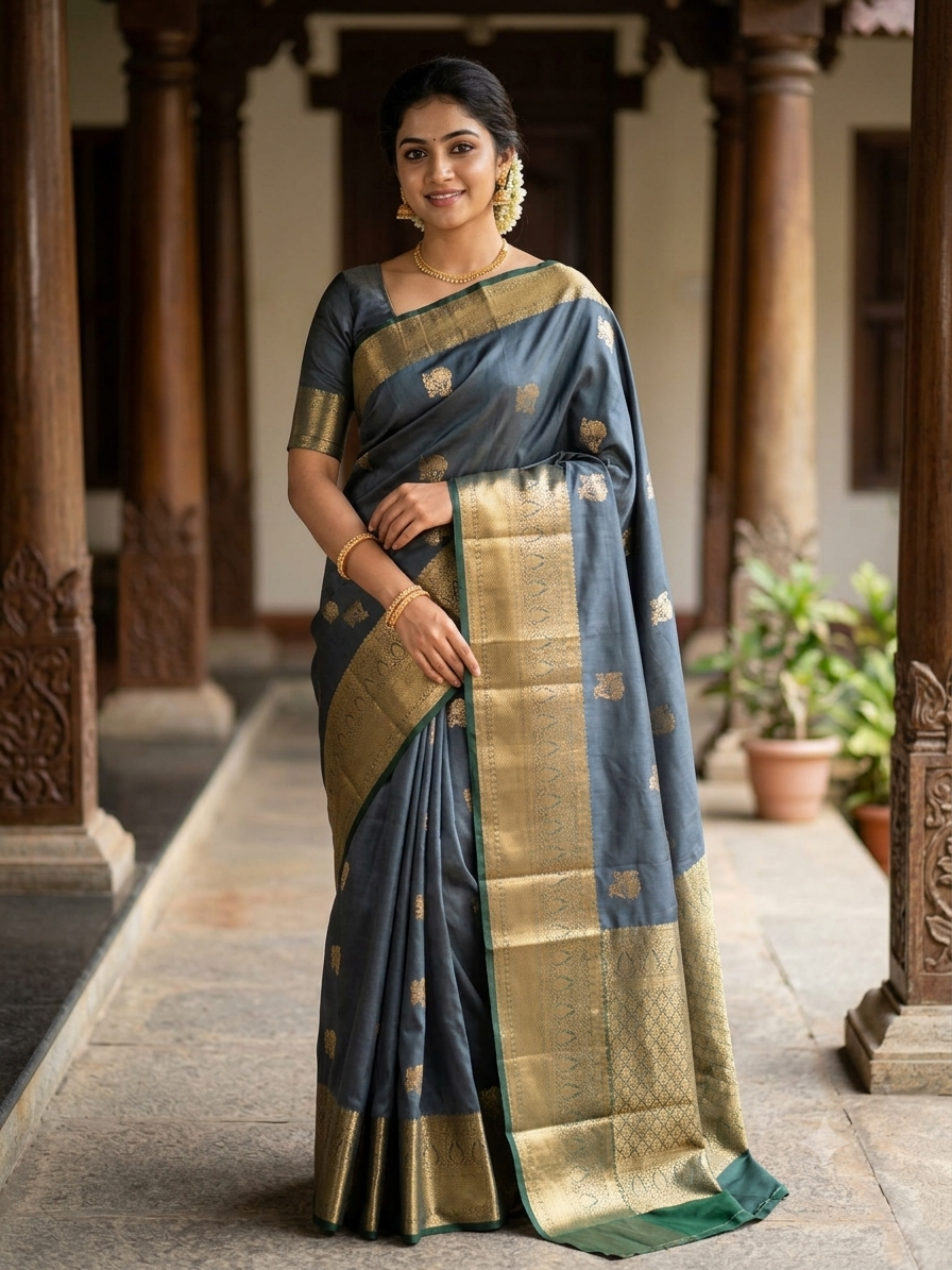 Kanchi Mix Silk Saree