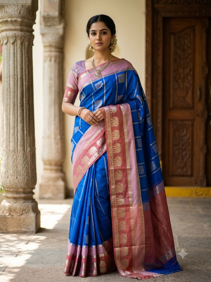 Kanchi Mix Silk Saree