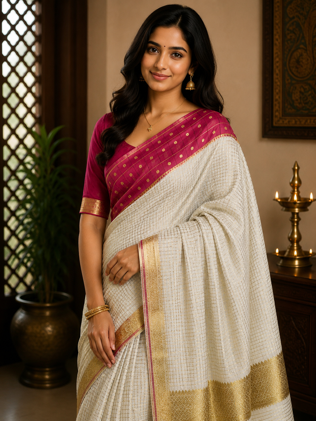 Pure Mysore Silk Saree.