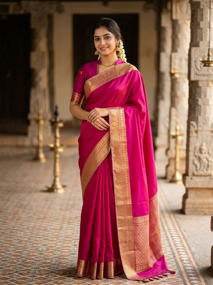 Pure Mysore Silk Saree.