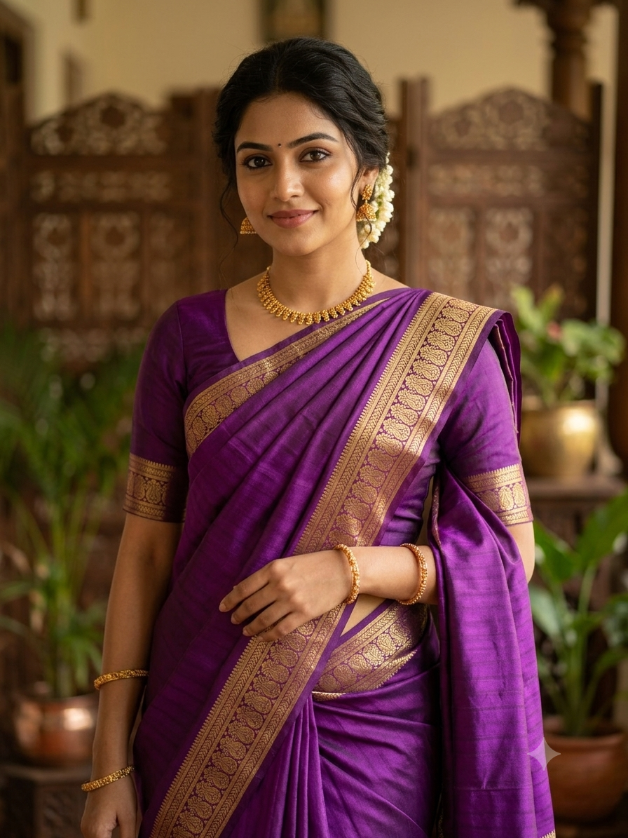 Pure Mysore Silk Saree.