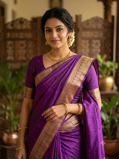 Pure Mysore Silk Saree.
