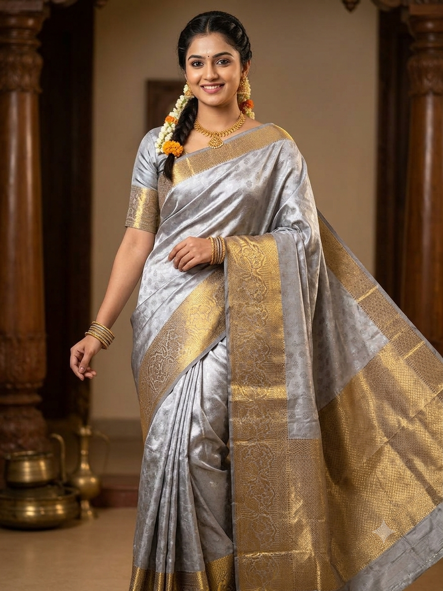 Raw Silk Saree.