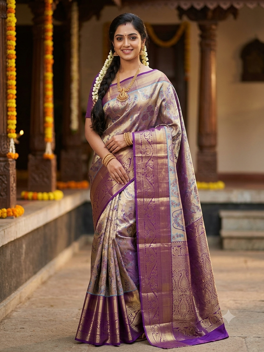 Pure Kanchipuram Silk Saree
