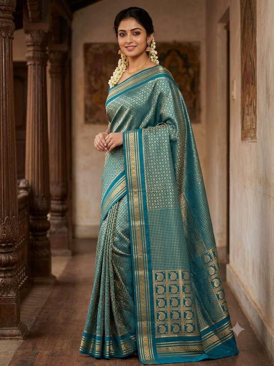Pure Mysore Silk Saree.