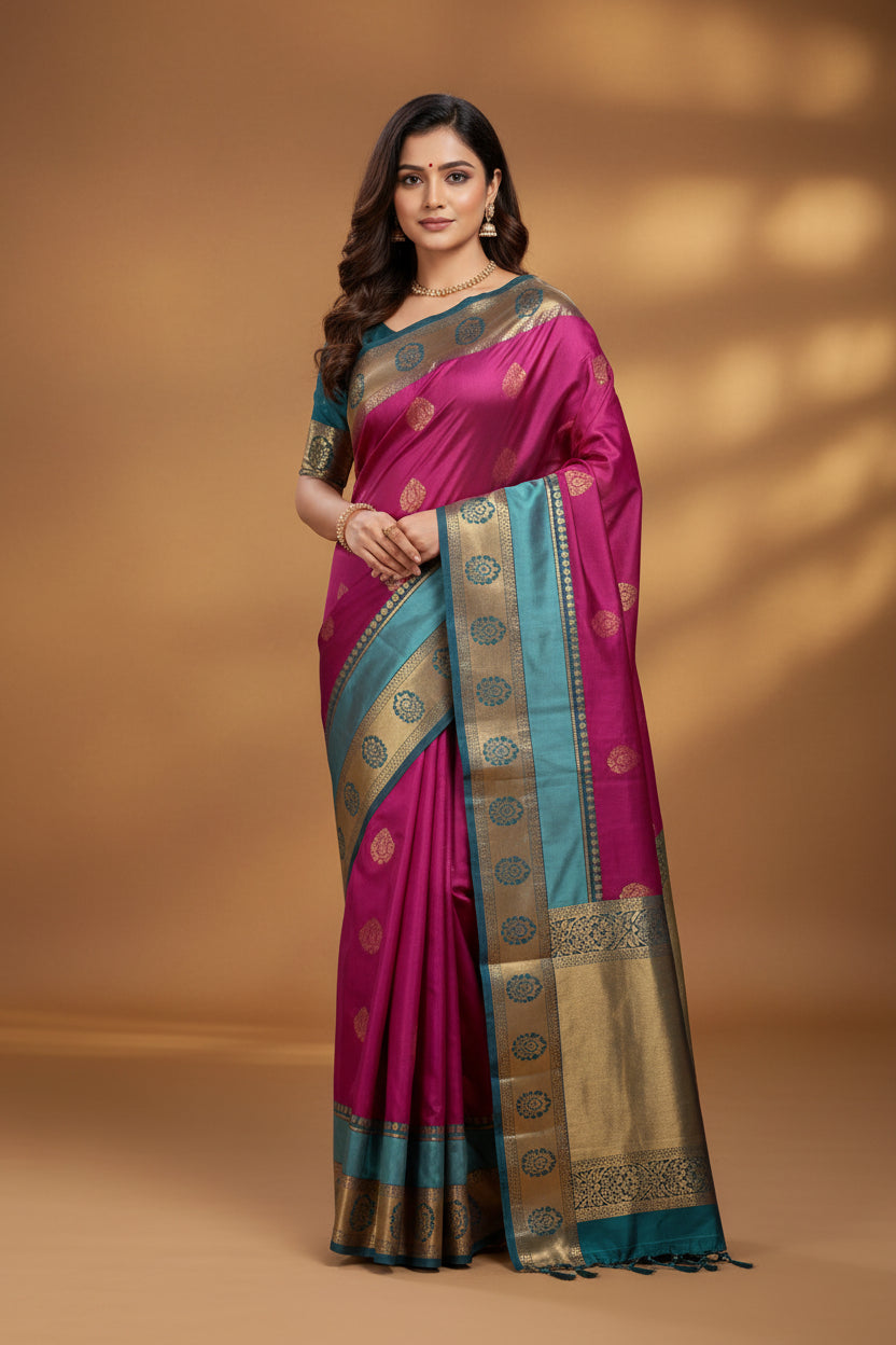 Kanchi Mix Silk Saree