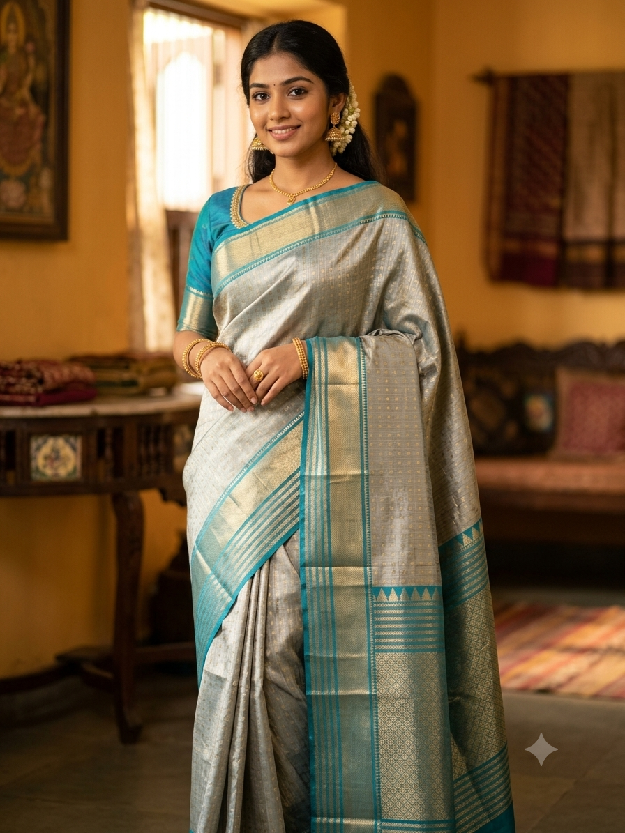 Kanchi Mix Silk Saree