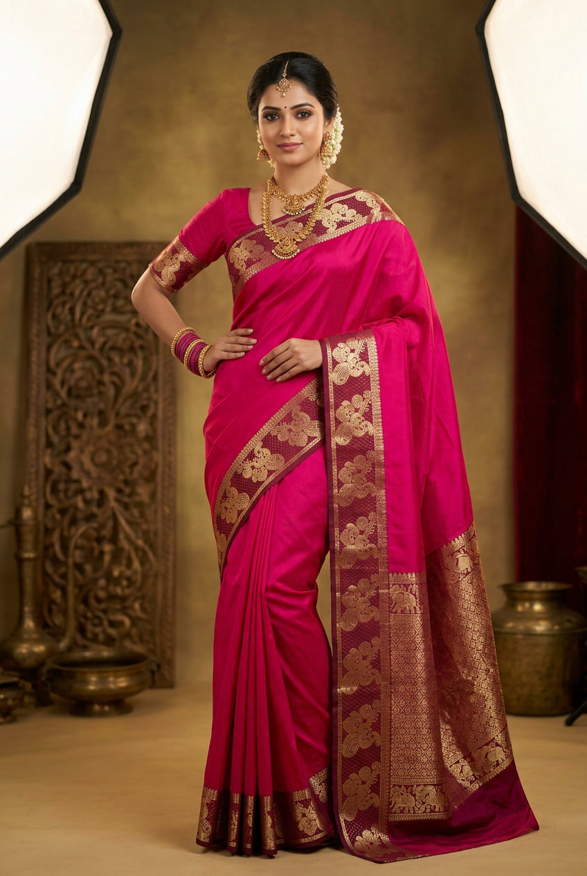 Pure Mysore Silk Saree.