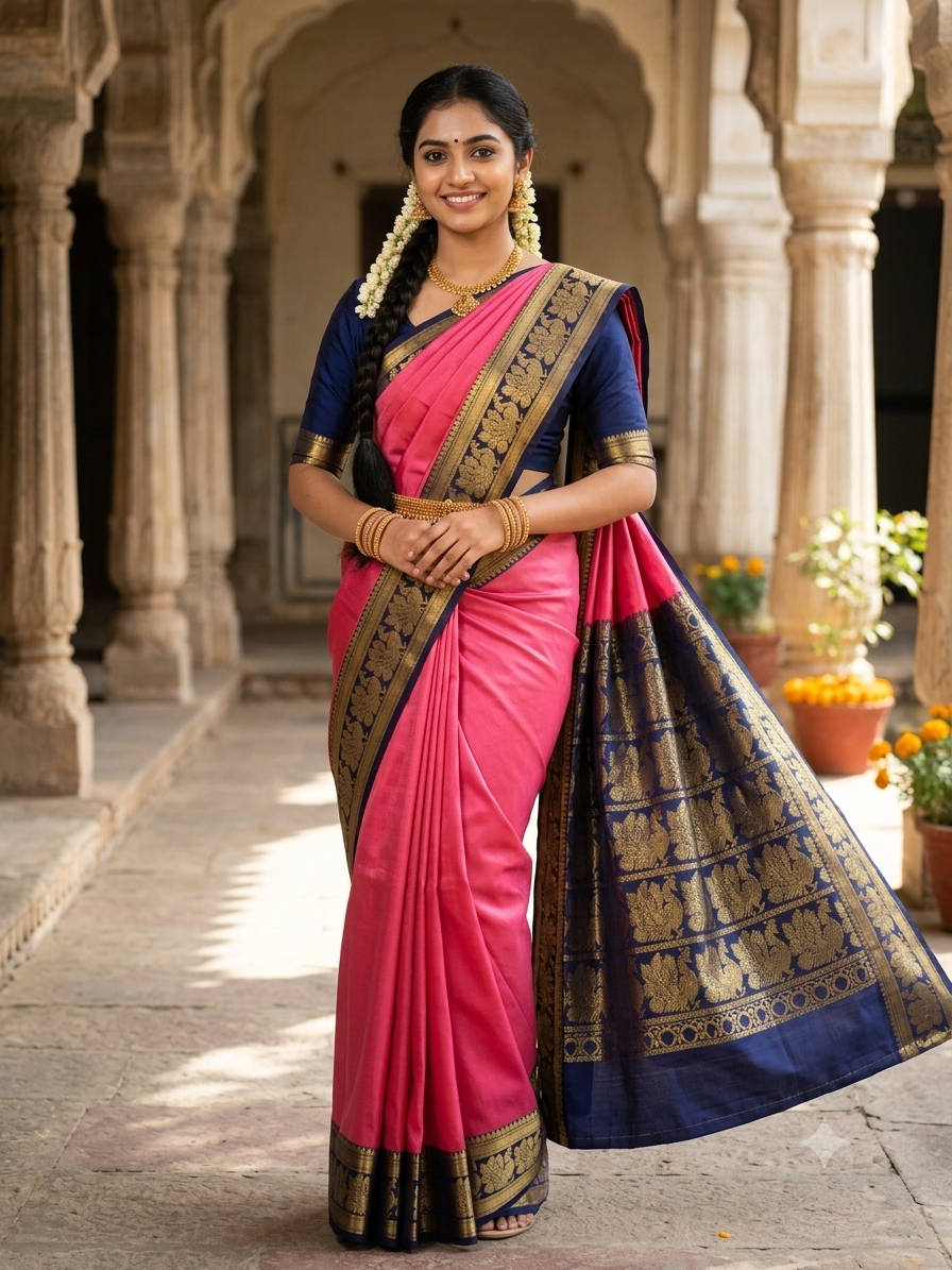 Pure Mysore Silk Saree.