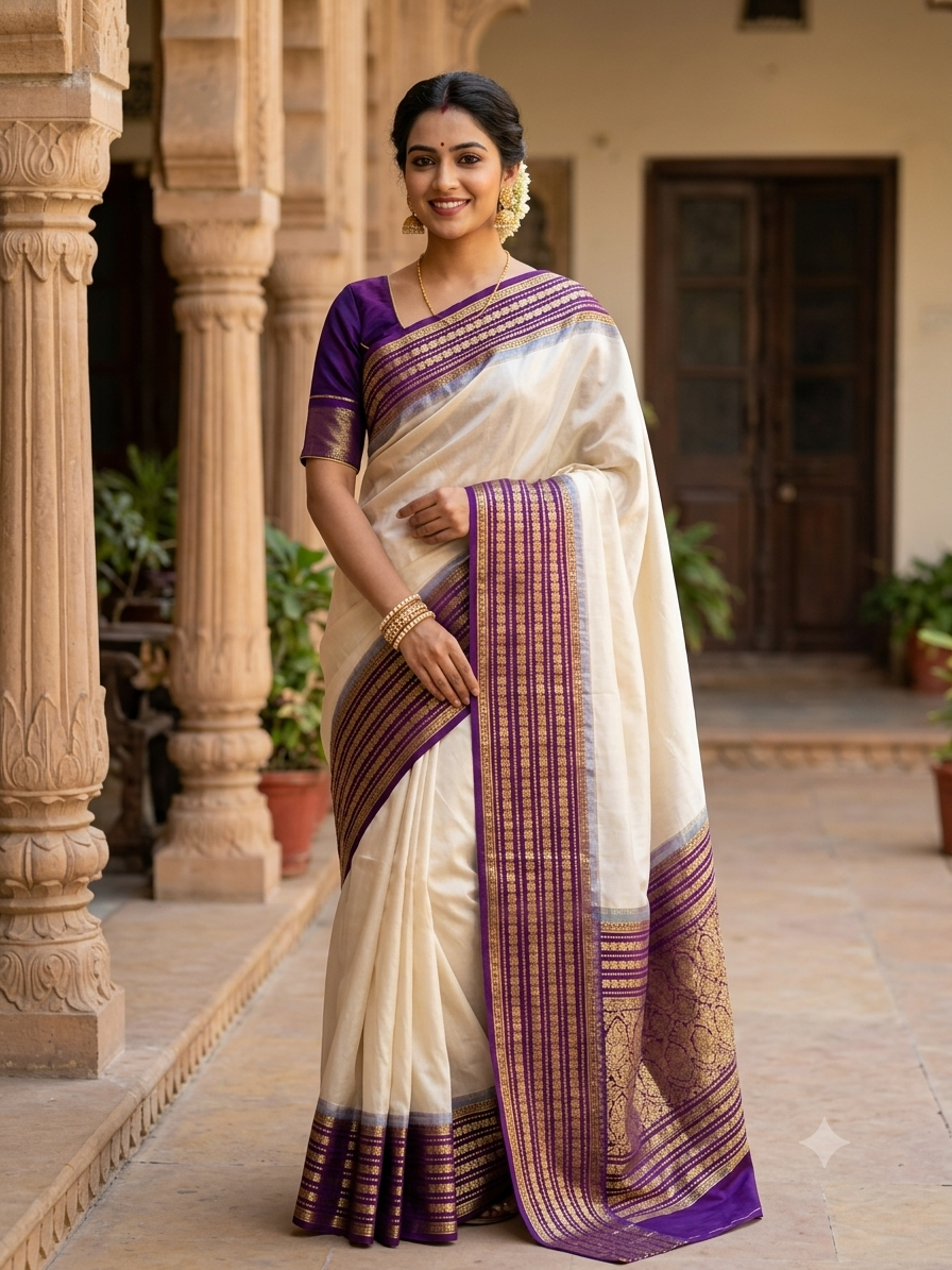 Pure Mysore Silk Saree ( 60 Grams )