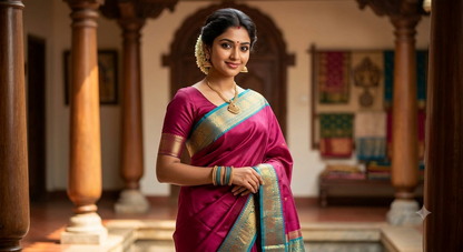 Pure Mysore Silk Saree ( 60 Grams )