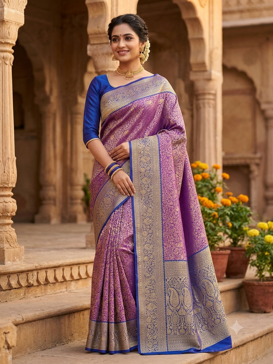 Kanchi Mix Silk Saree