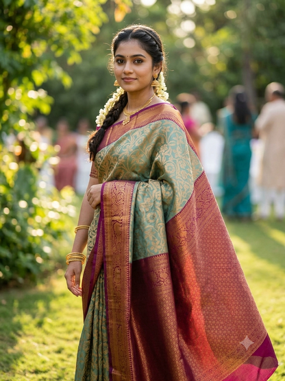 Kanchi Mix Silk Saree