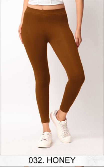 Ankle length Cotton+Lycra stretchable leggings.499/- For 3 Pieces