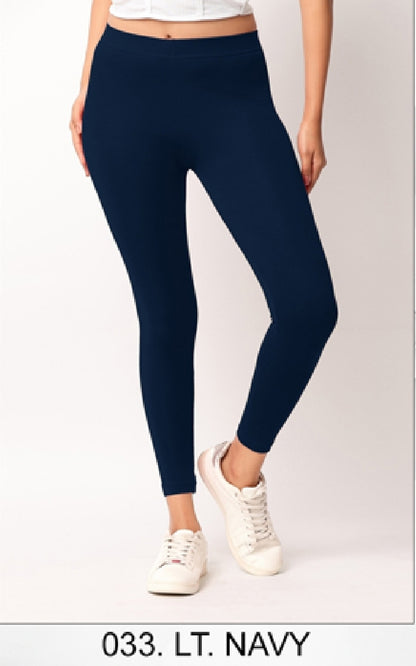 Ankle length Cotton+Lycra stretchable leggings.499/- For 3 Pieces