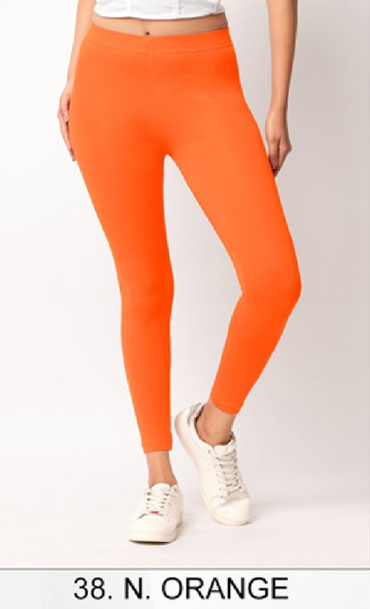 Ankle length Cotton+Lycra stretchable leggings.499/- For 3 Pieces