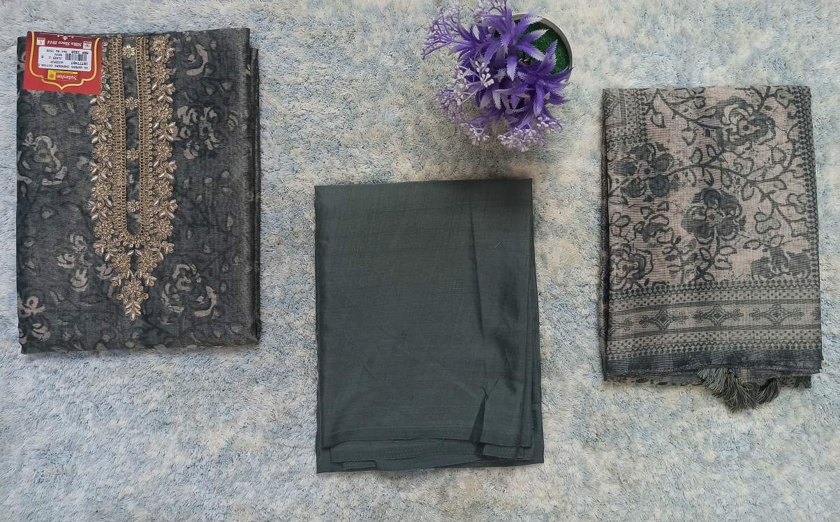 3 Piece Unstitched Salwar Kameez