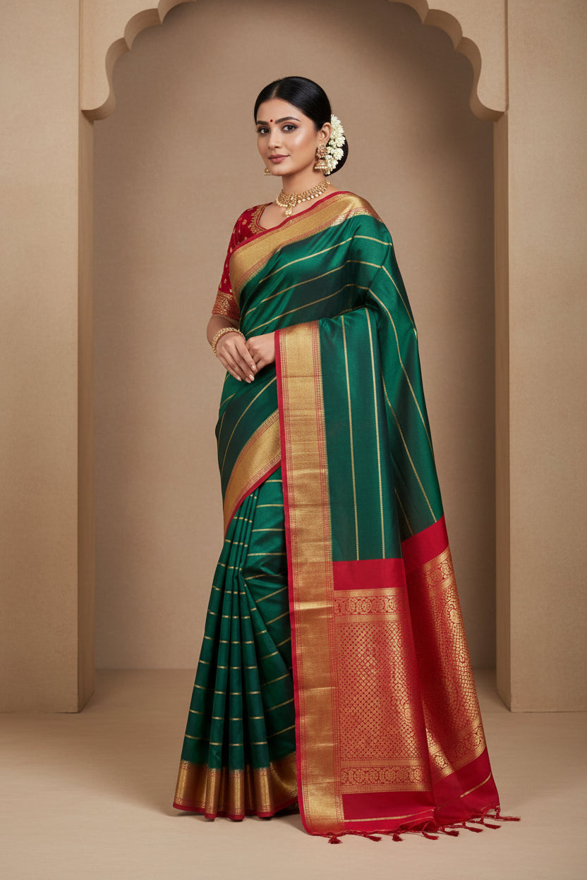 Pure Mysore Silk Saree.