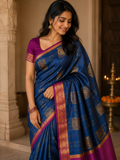 Kanchi Mix Silk Saree