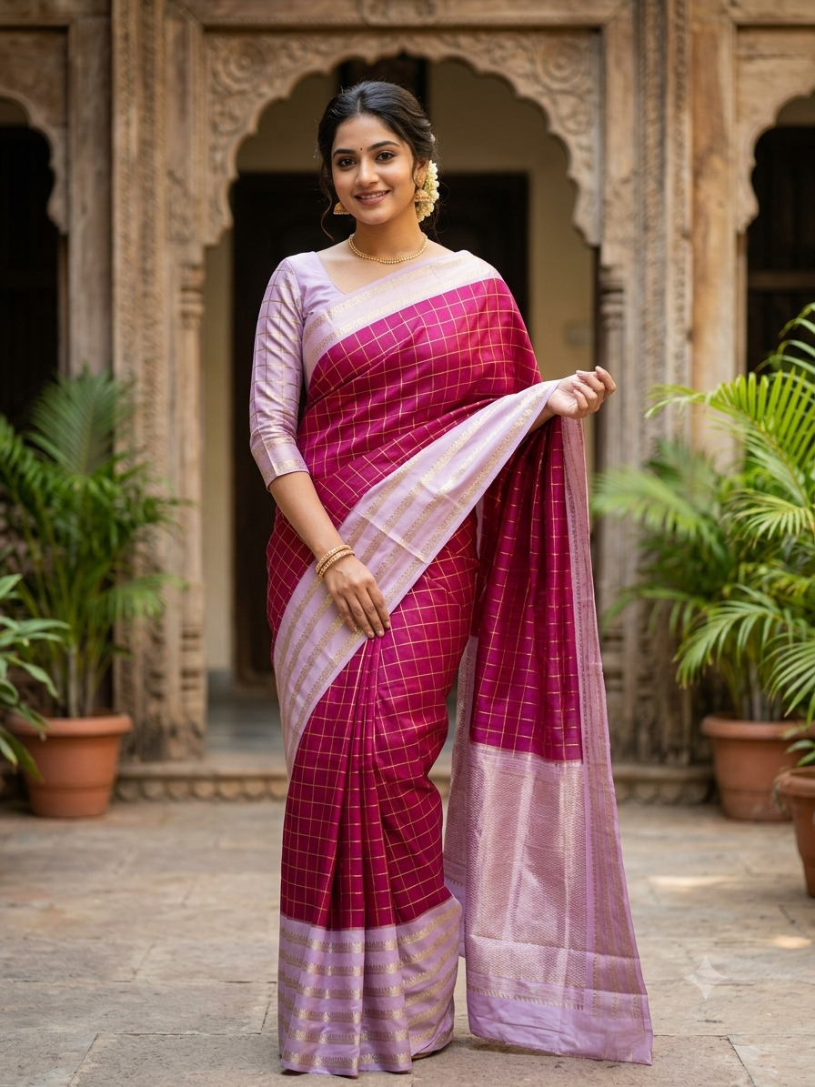 Kanchi Mix Silk Saree