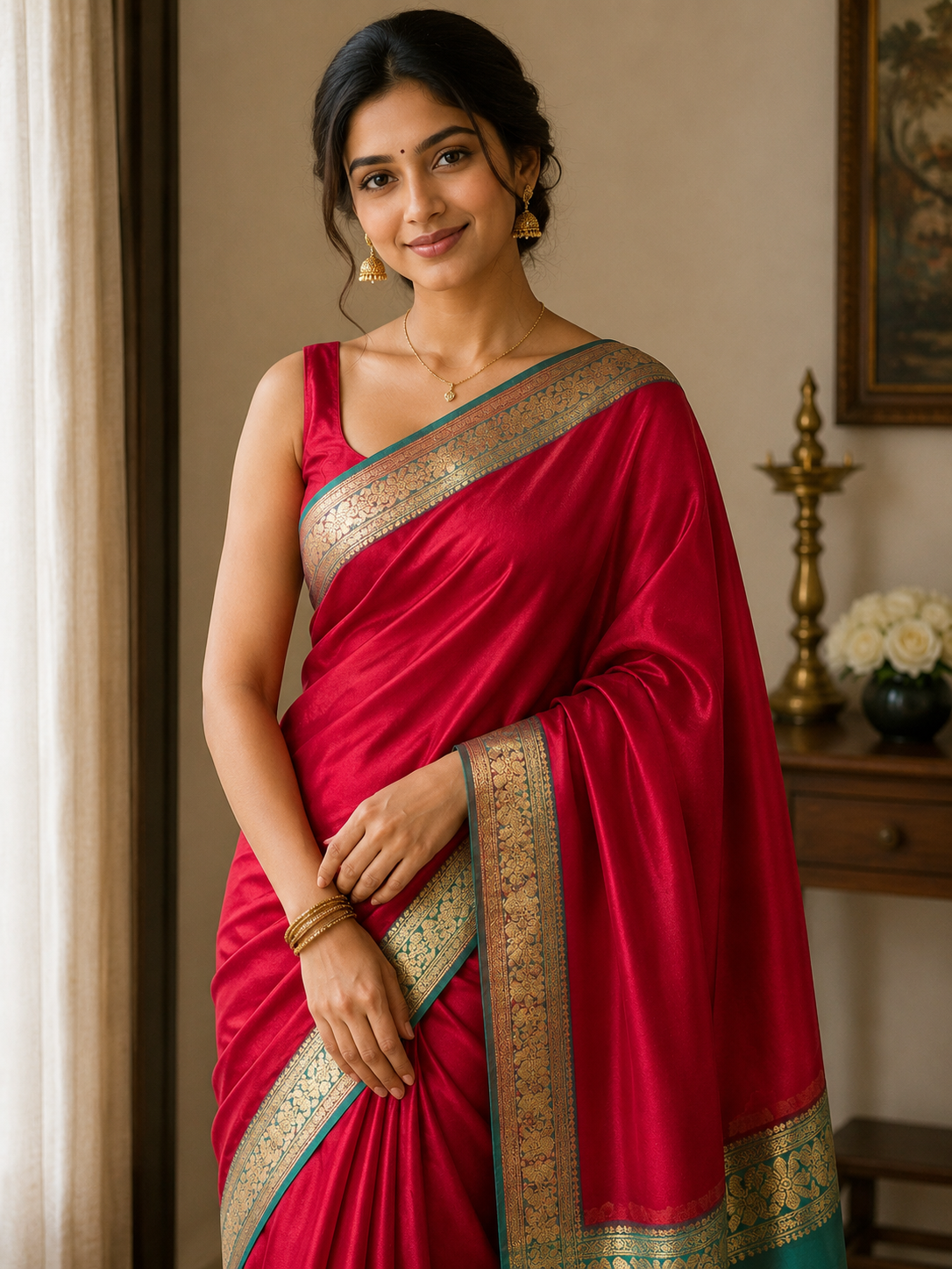 Pure Mysore Silk Saree ( 60 Grams )