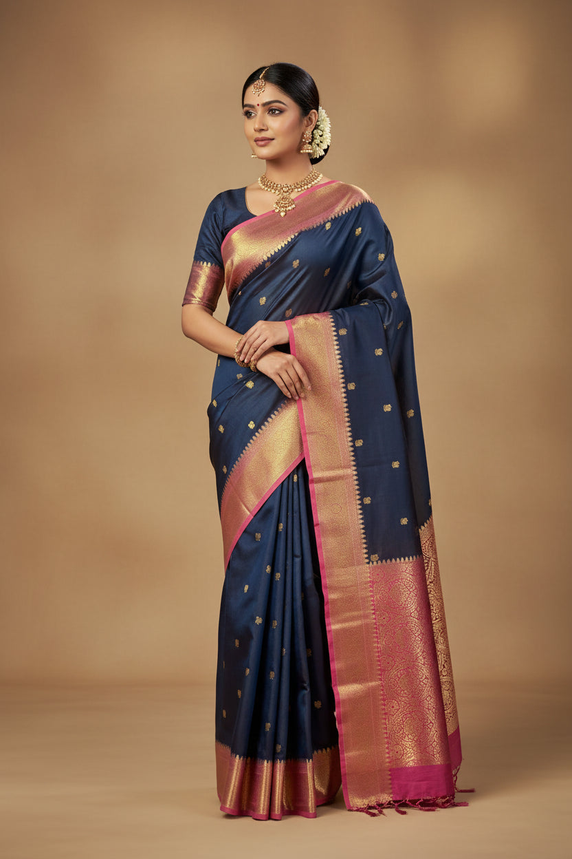 Kanchi Mix Silk Saree