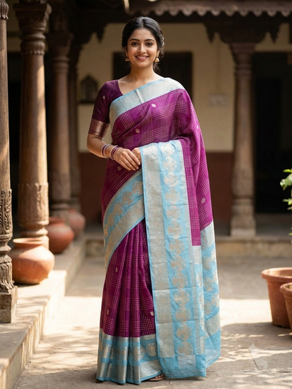 Kanchi Mix Silk Saree