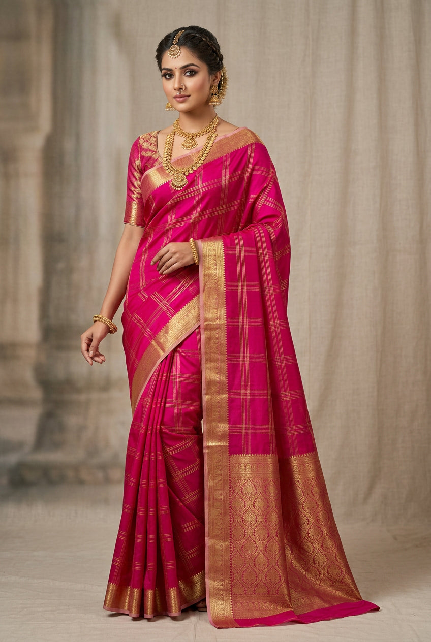 Pure Mysore Silk Saree.