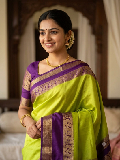 Pure Mysore Silk Saree.