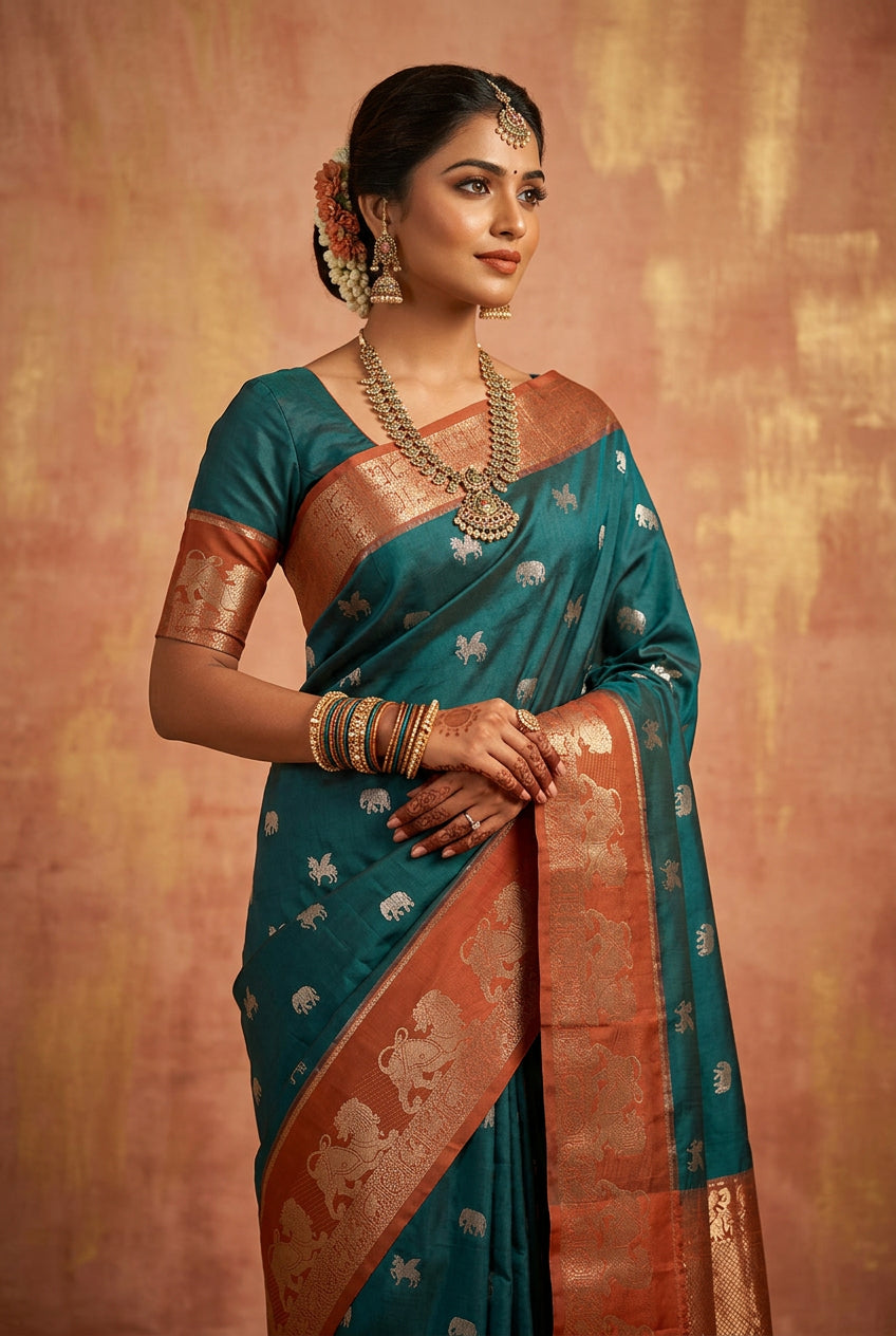 Kanchi Mix Silk Saree