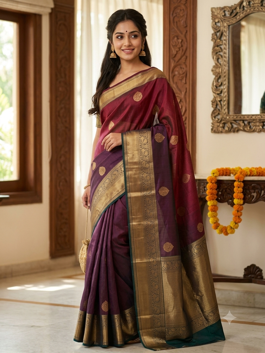 Kanchi Mix Silk Saree