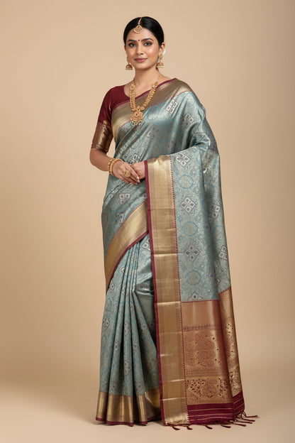 Kanchi Mix Silk Saree