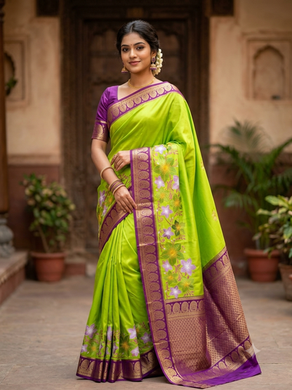 Pure Mysore Silk Saree.